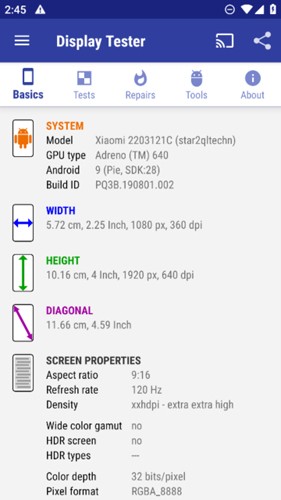 屏幕检测仪app直装版v5.35.2